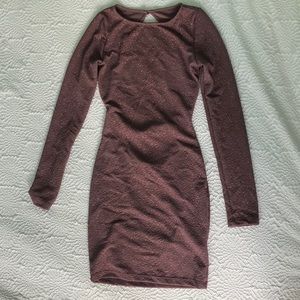 Short, sparkly, backless dress